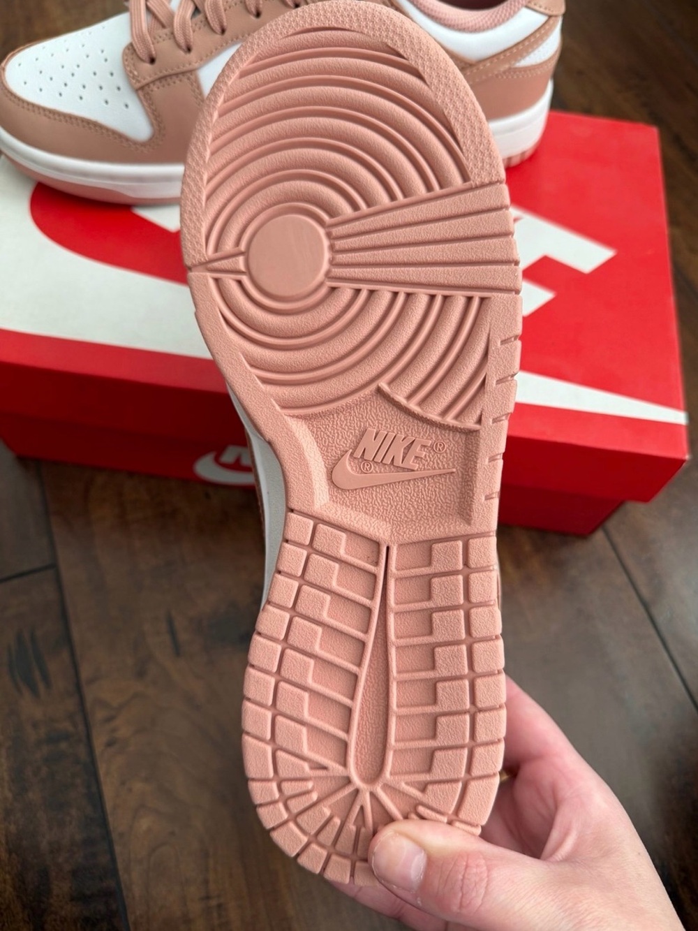 Nike Dunk Low White and Rose Whisper - Picture 2 of 5